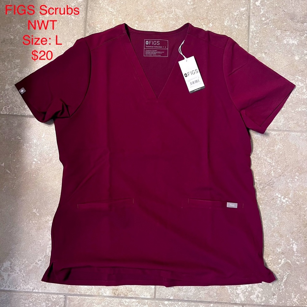FIGS Scrubs Burgundy *NWT*